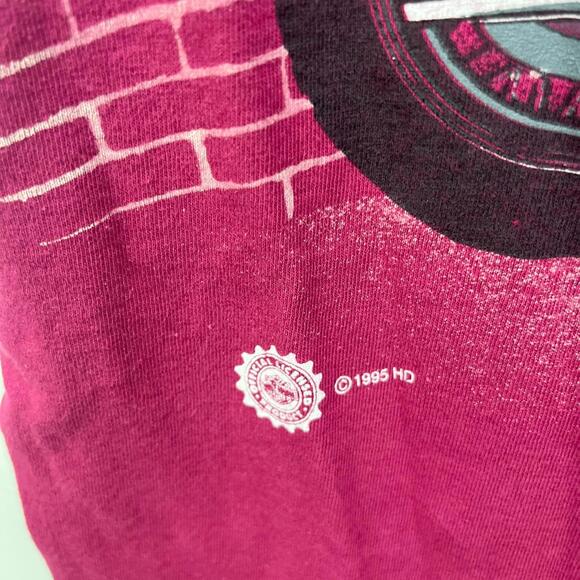 Vintage 1995 Harley Davidson AOP All Over Print T Shirt 2XL - Picture 4 of 9